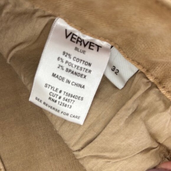 VERVET Blue High Rise Wide Leg Fryed Hem Jeans size 32 nwt - Picture 7 of 8